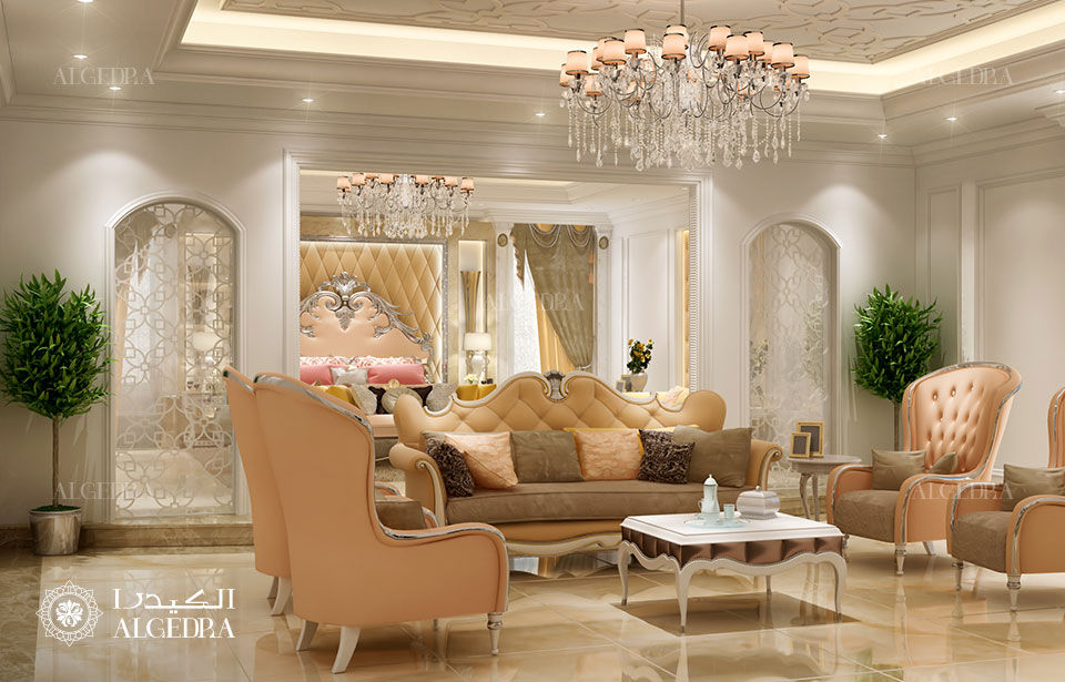 Classic style luxury villa design, Algedra Interior Design Algedra Interior Design Quartos clássicos