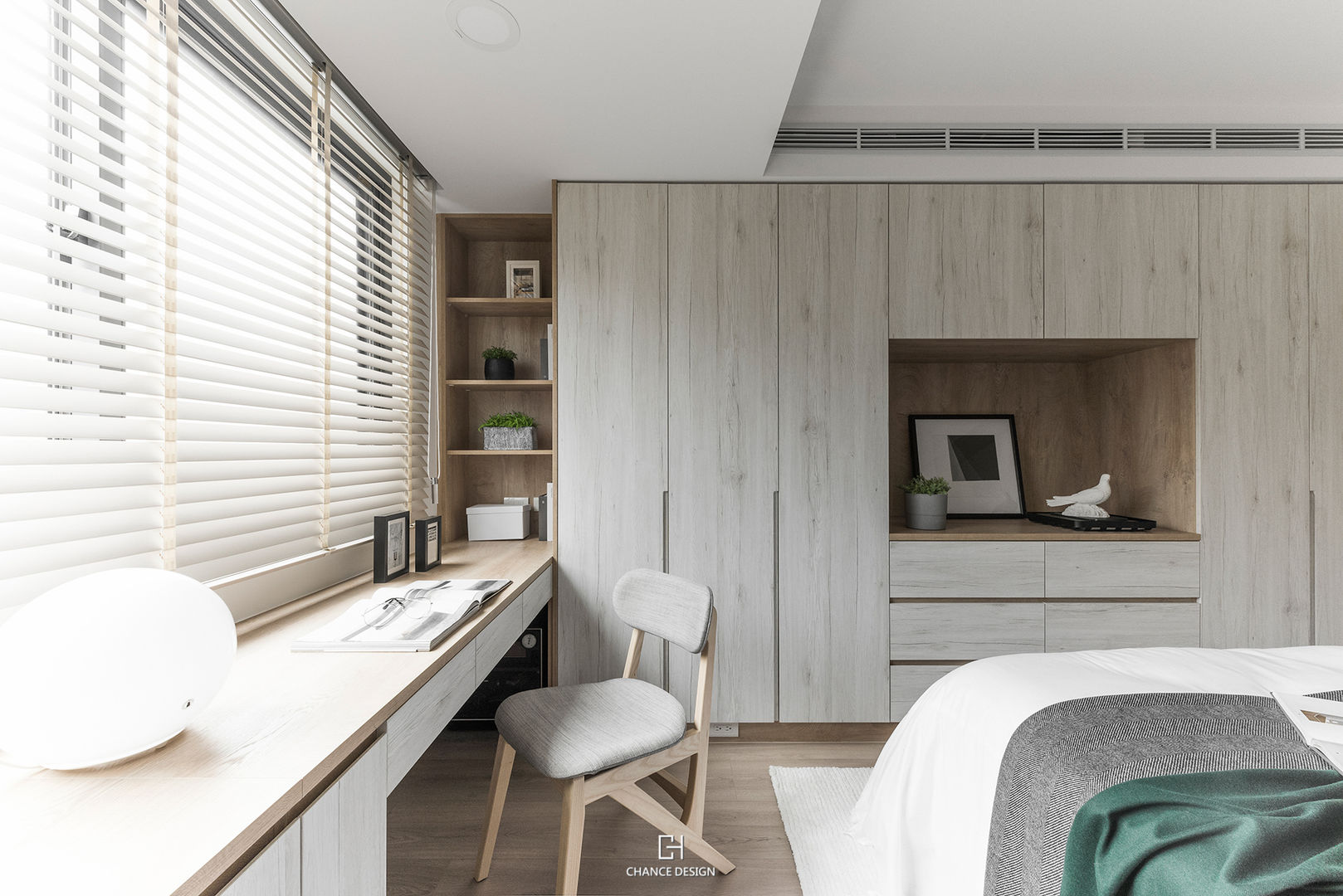 巧域設計-北歐WHITE-凝．聚 巧域設計 Scandinavian style bedroom