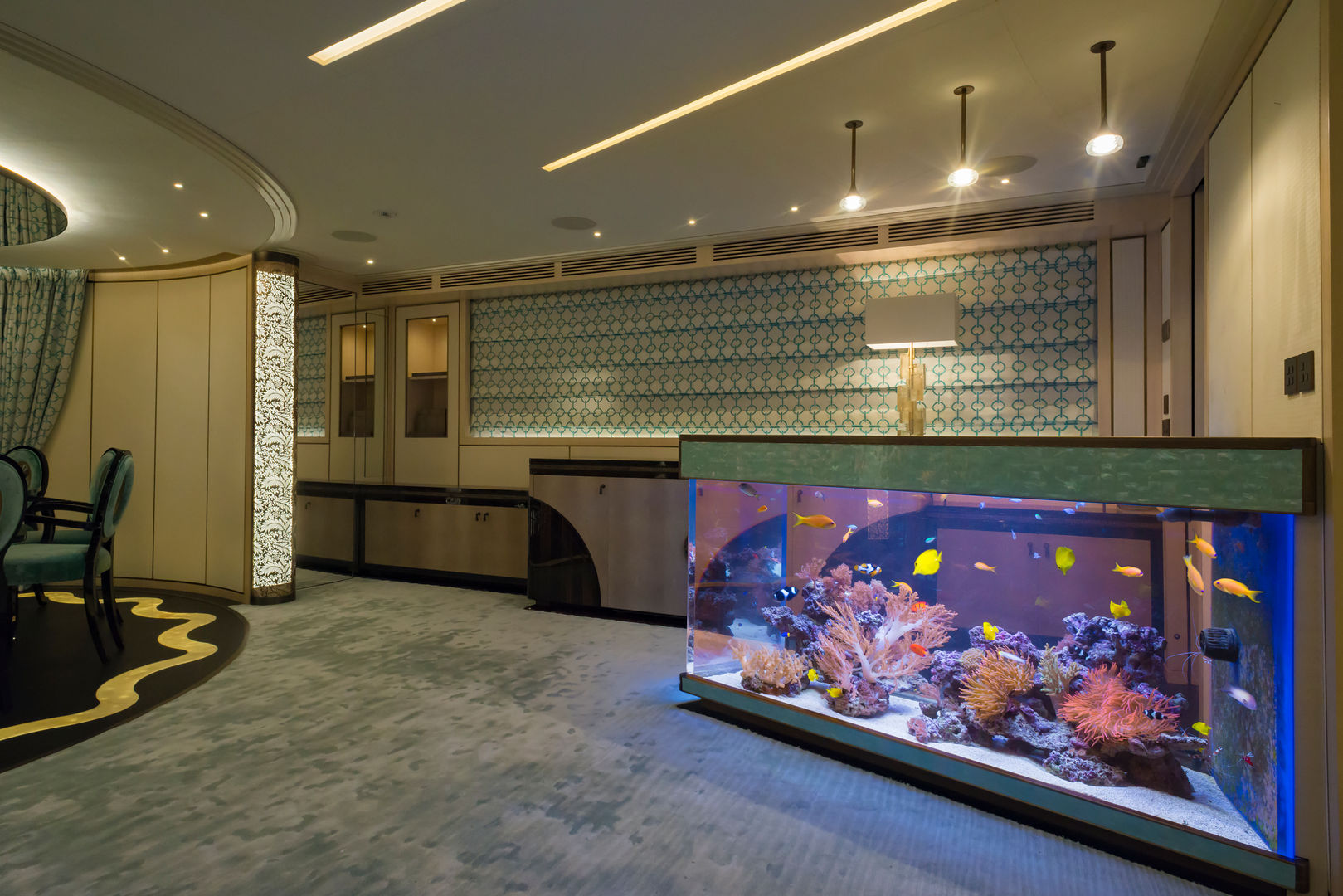 Acquario Bar, MELIK LUXURY Aquarium MELIK LUXURY Aquarium Eklektyczny korytarz, przedpokój i schody Akcesoria i dekoracje