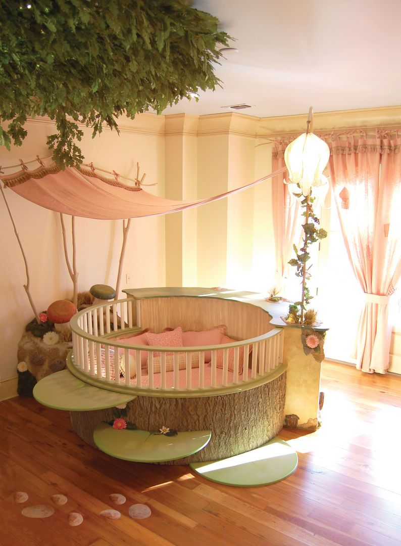 Fairyland Bedroom, Adaptiv DC Adaptiv DC Cuarto para niñas Madera Acabado en madera