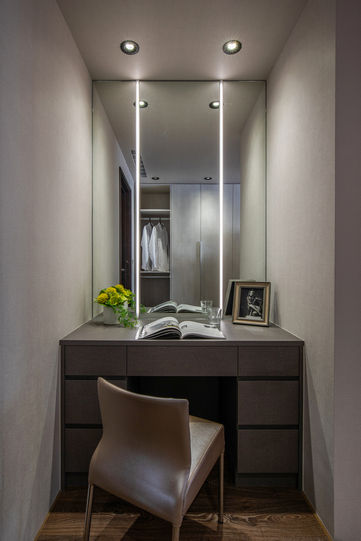 Eternal Moon - Residential Interior Design, 勻境設計 Unispace Designs 勻境設計 Unispace Designs Vestidores de estilo moderno