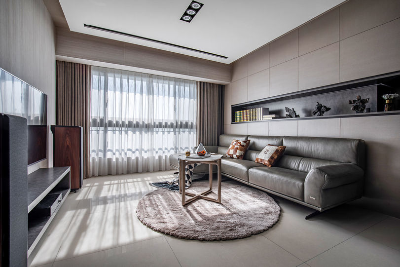 Completeness - Condominium interior design, 勻境設計 Unispace Designs 勻境設計 Unispace Designs ห้องนั่งเล่น