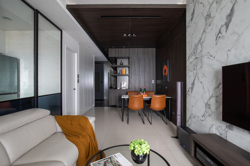 Smile Century - Condominium interior design, 勻境設計 Unispace Designs 勻境設計 Unispace Designs Modern living room