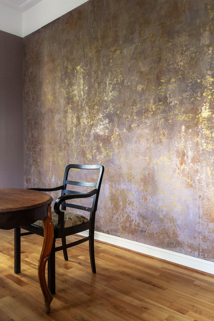 Aurea Fine Wall Art Klassische Esszimmer Shabby , Wandgestaltung , Esszimmer, Metallic Farben, Marmor Effekt