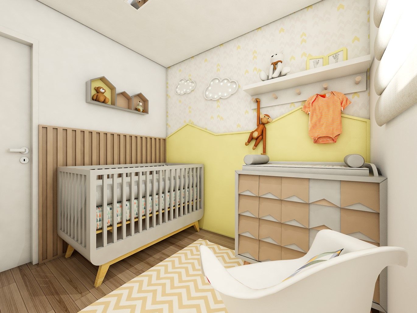 Projeto para apartamento de casal sem filhos, Lis Figueiredo Arquitetura e Interiores Lis Figueiredo Arquitetura e Interiores Kamar bayi Kayu Wood effect