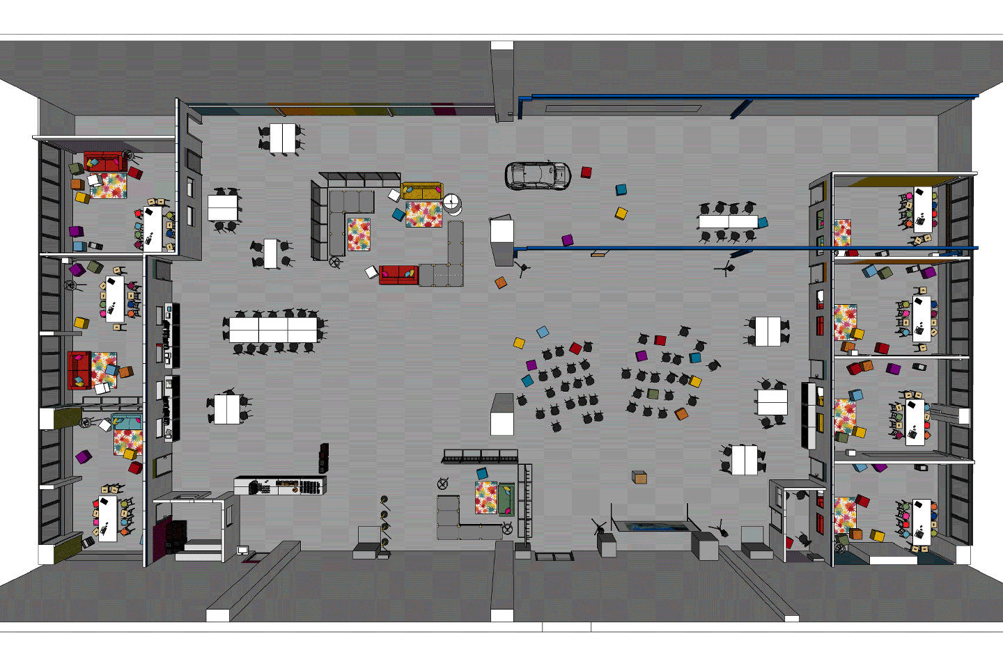 VW - BarCamp, _WERKSTATT FÜR UNBESCHAFFBARES - Innenarchitektur aus Berlin _WERKSTATT FÜR UNBESCHAFFBARES - Innenarchitektur aus Berlin Espaços comerciais Edifícios comerciais