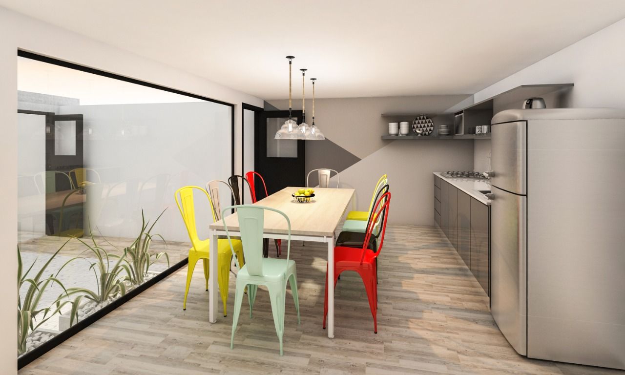 Oficinas Recreativas, DULLITA 3D Design DULLITA 3D Design Built-in kitchens