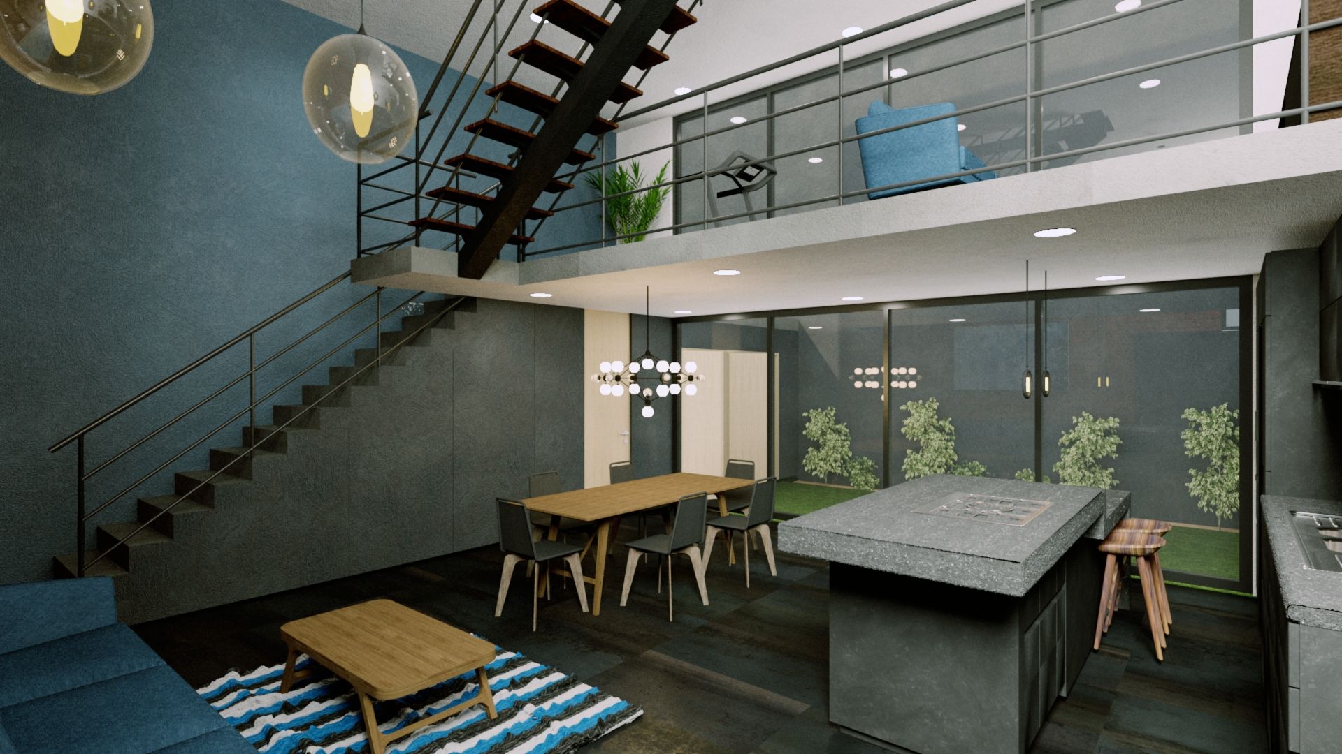 Sala, Comedor, Cocina Boom Taller de Arquitectura Salas de estilo industrial