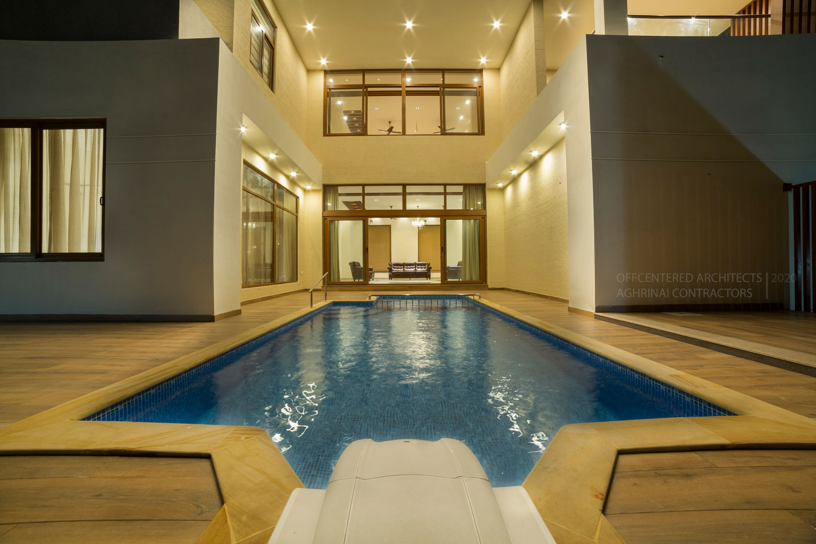 Hassle free swimming pool designs Offcentered Architects Minimalist pool Beach house design, modern residence, contemporary architects, architects in chennai, modern architects,interior designers in chennai, contemporay architects