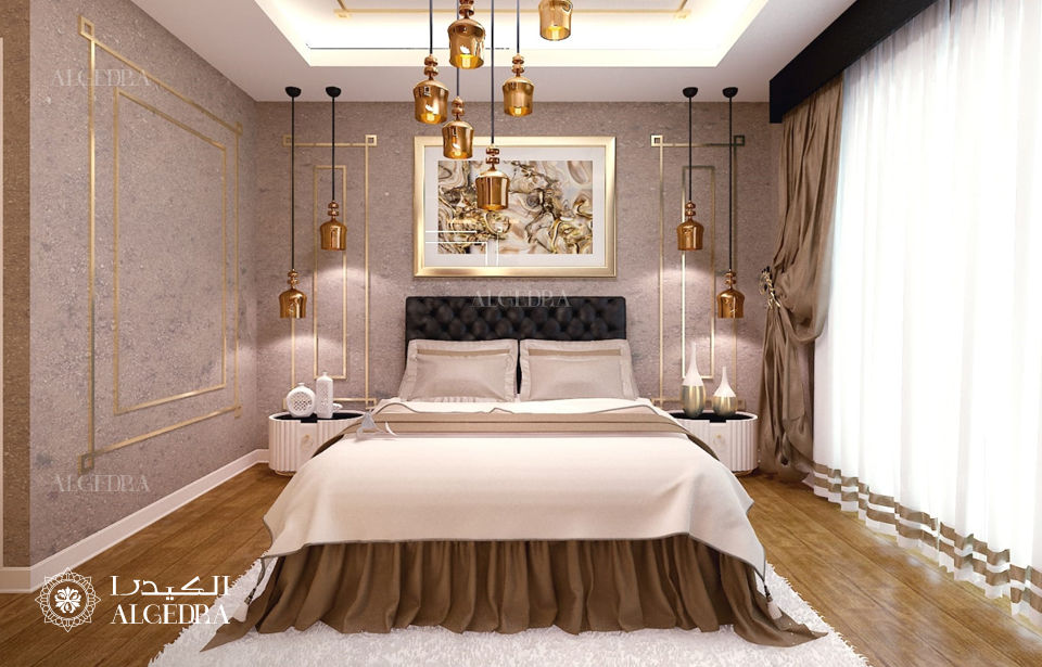 ديكورات داخلية لغرفة نوم صغيرة Algedra Interior Design غرفة نوم