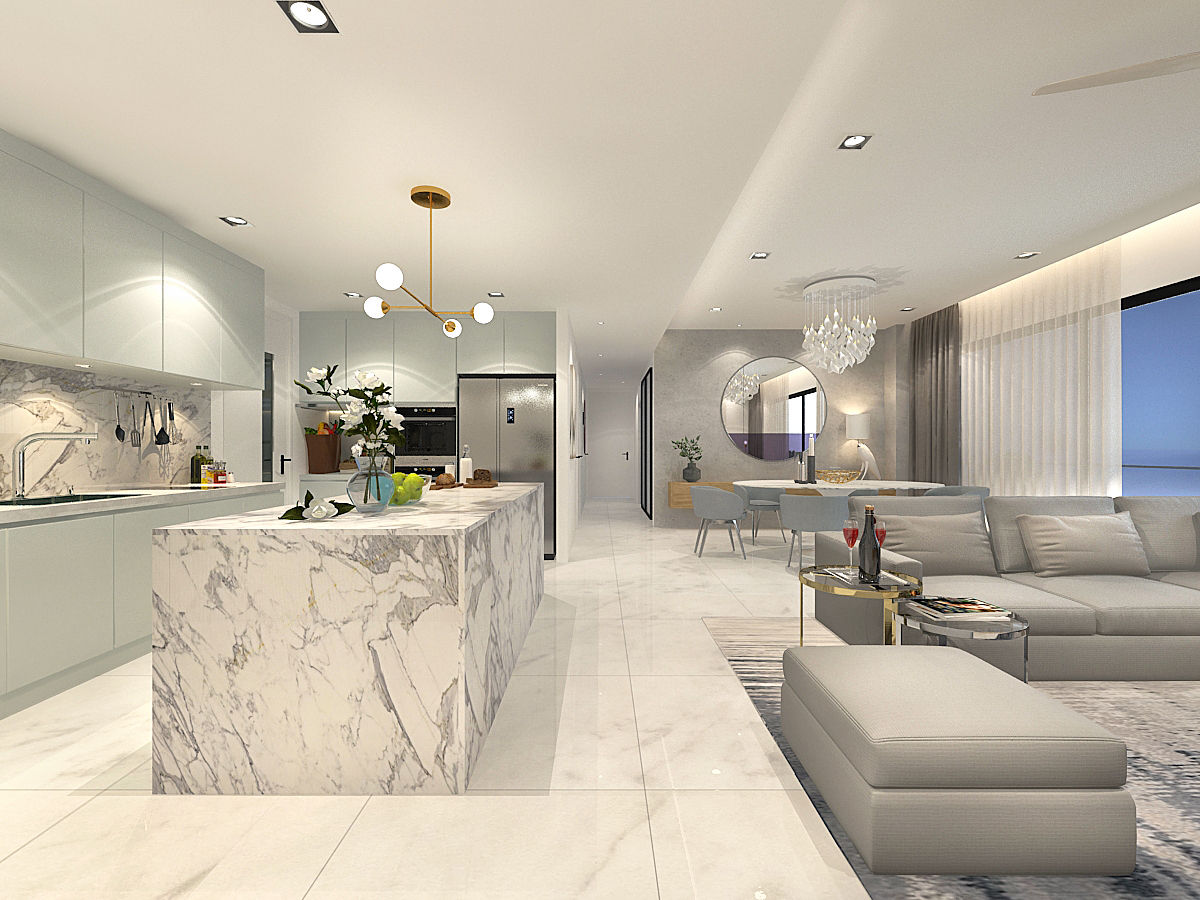 FIVE STONES CONDOMINIUM, Simsan Design Simsan Design Cocinas integrales