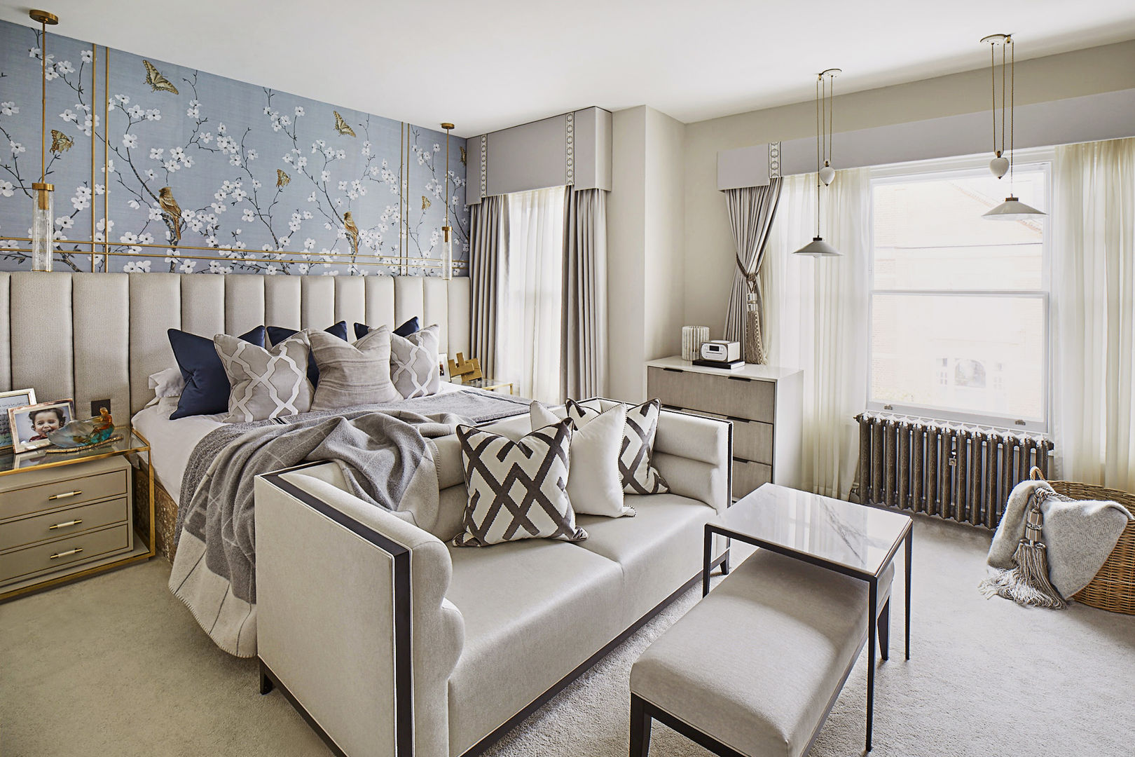 Chiddingstone, Fulham, Celine Interior Design Celine Interior Design Classic style bedroom