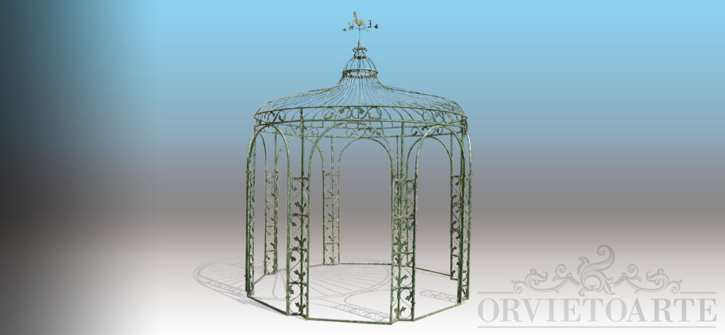 Gazebo in ferro, Orvieto Arte Orvieto Arte Vườn phong cách hiện đại Sắt / thép