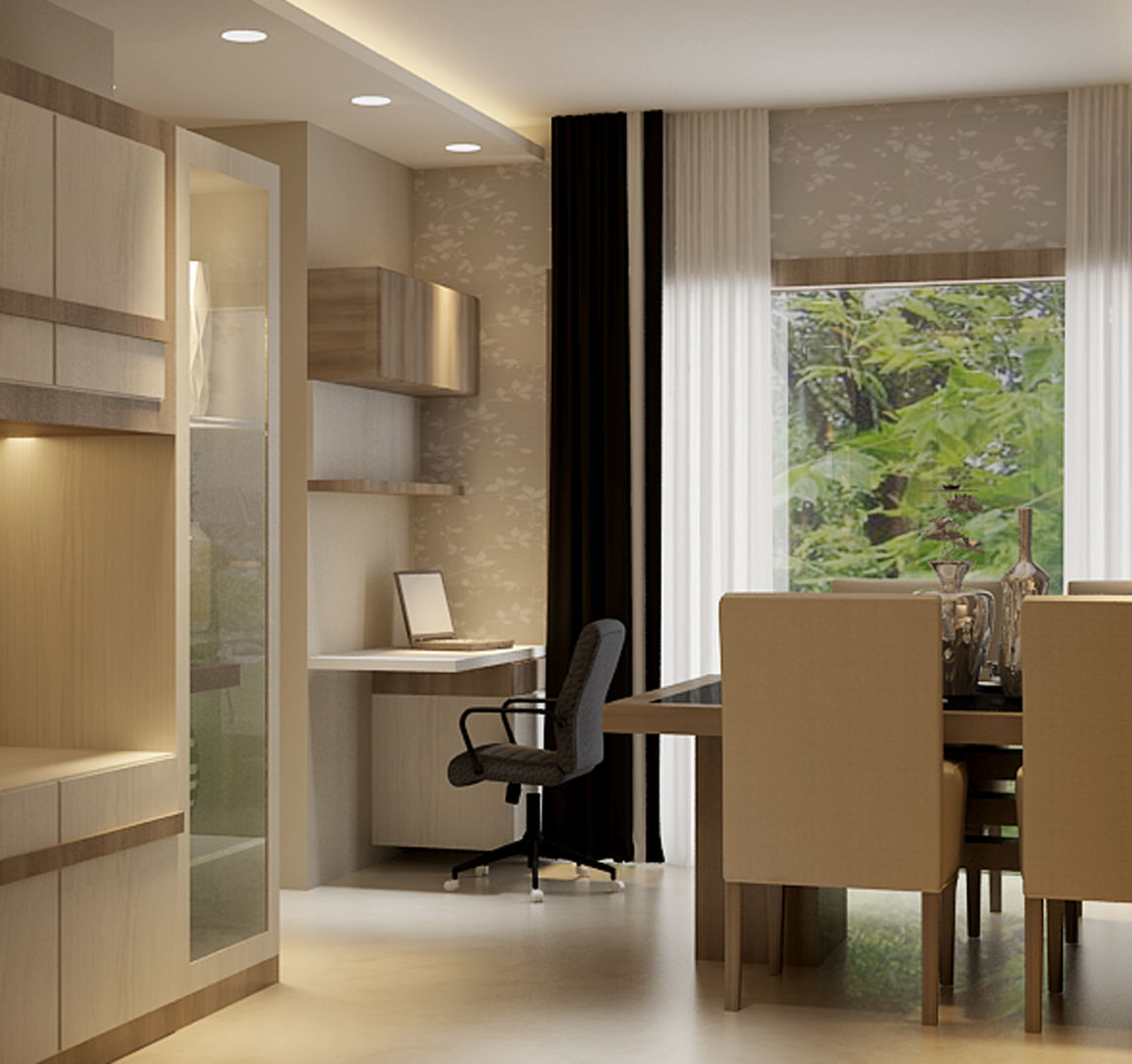 Bedroom with office, Itzin World Designs Itzin World Designs Modern study/office