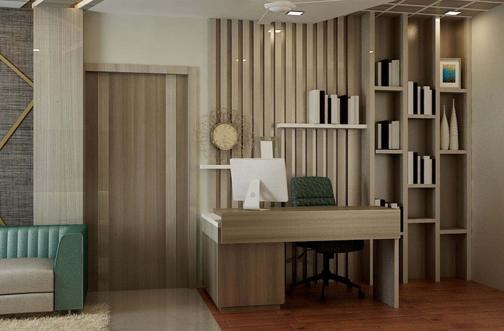 Bedroom with office, Itzin World Designs Itzin World Designs Modern study/office