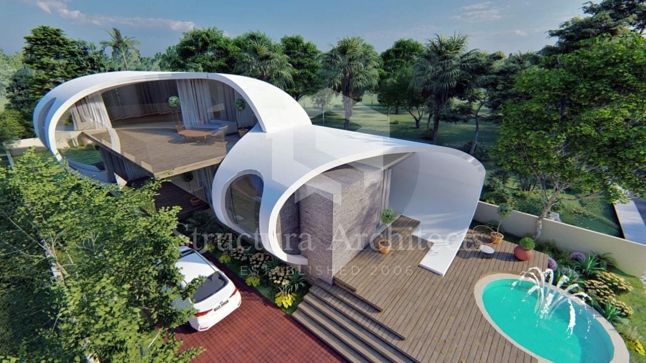 Retro-Futuristic Home, Structura Architects Structura Architects Single family home Concrete