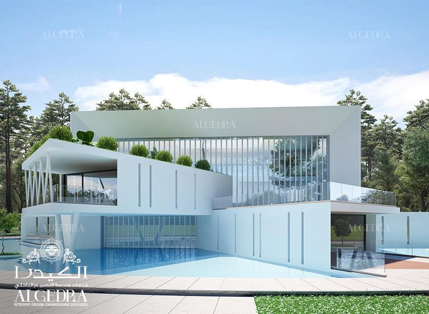 تصميم معماري لفيلا حديثة Algedra Interior Design منازل