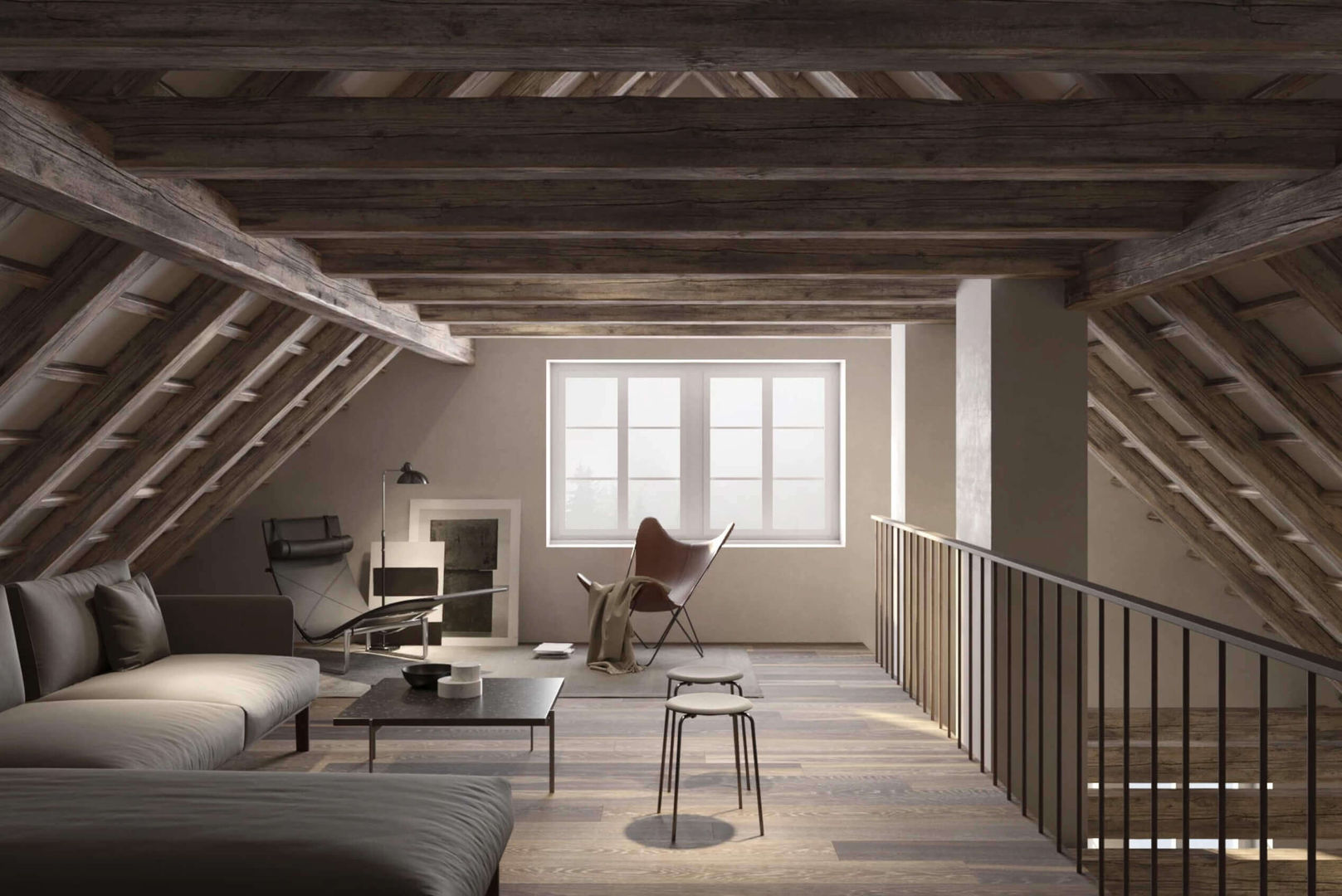 Diseño interior y Render para remodelación de viviendas Suiza - Visualización 3D, Render4tomorrow Render4tomorrow Dak
