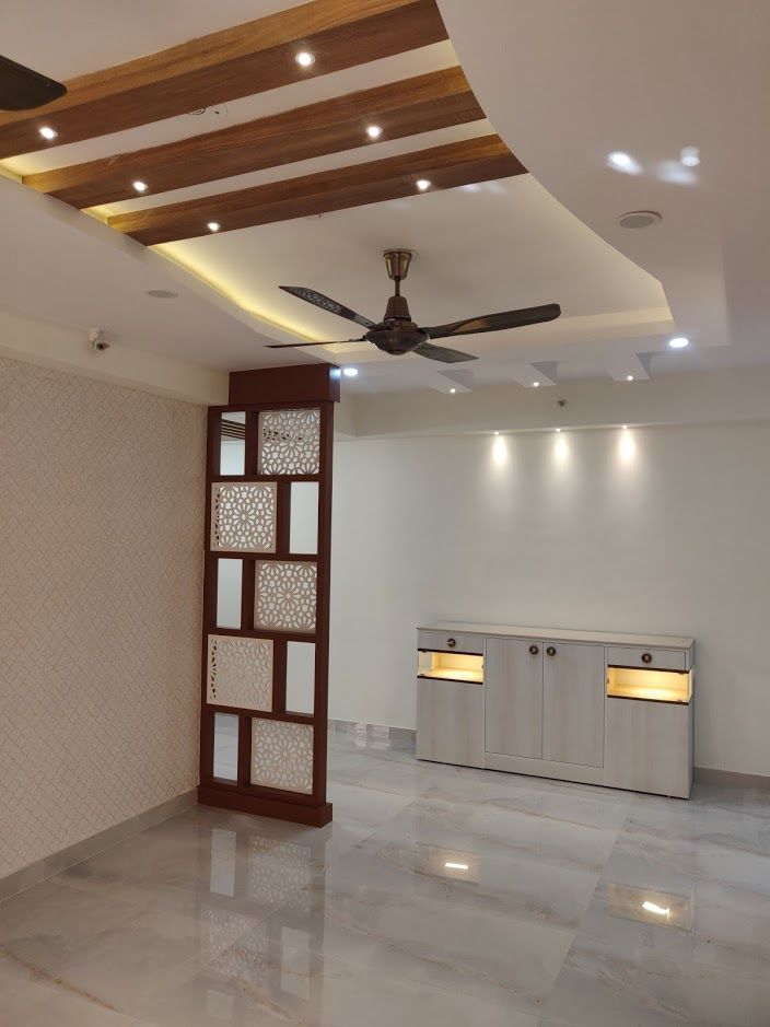 4 bhk in Noida, Design Kreations Design Kreations Salon moderne Contreplaqué Accessoires & décorations