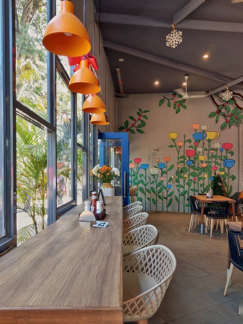 Cafe Architecture +Interiors, Line and Dot Studio Line and Dot Studio Espacios comerciales Restaurantes