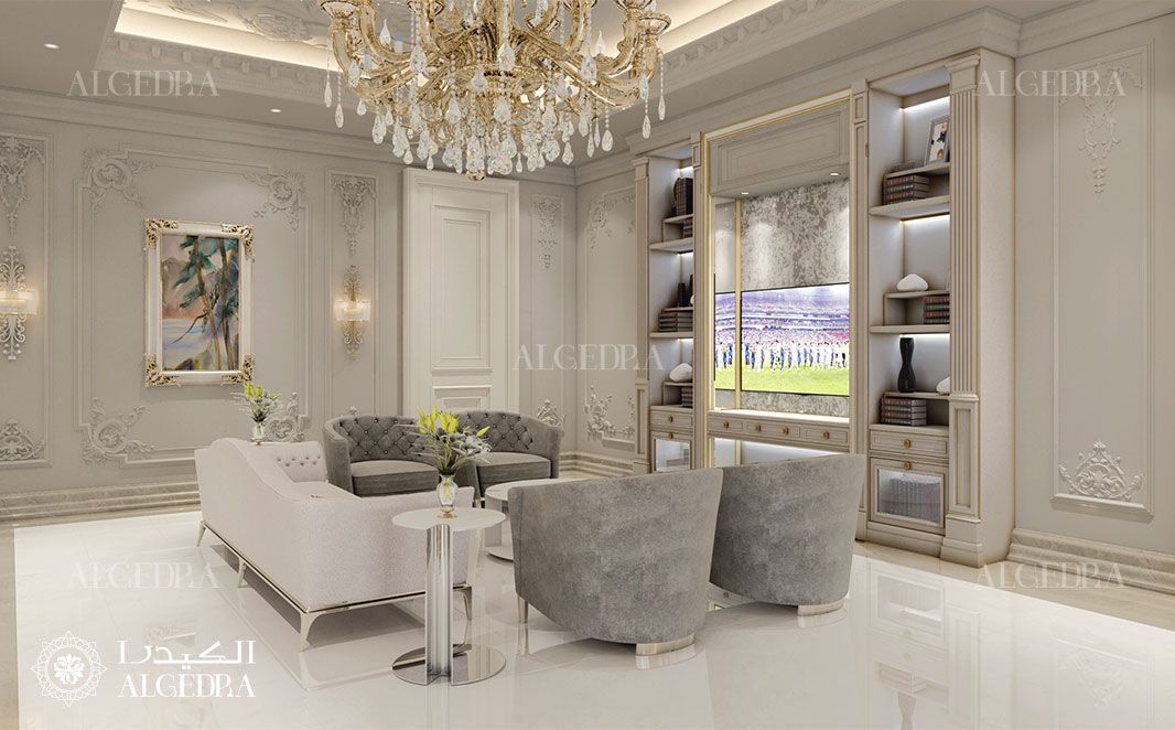 تصميم منطقة الجلوس في غرفة النوم Algedra Interior Design غرفة نوم