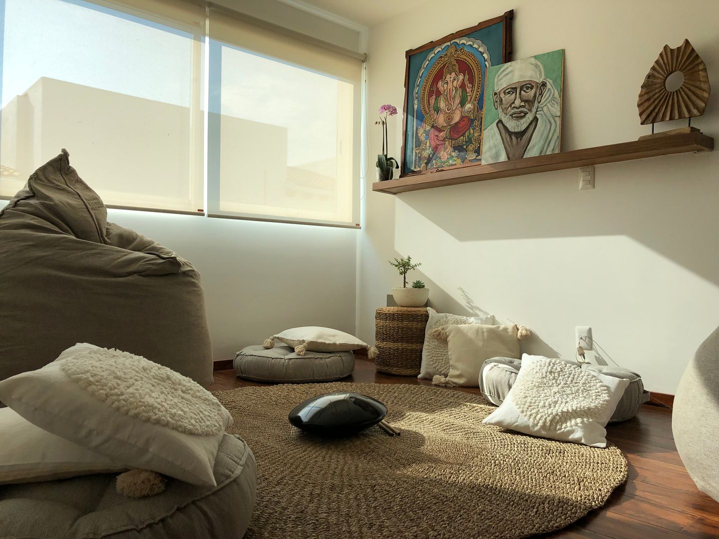 Sala de meditación Autor Estudio Livings de estilo asiático