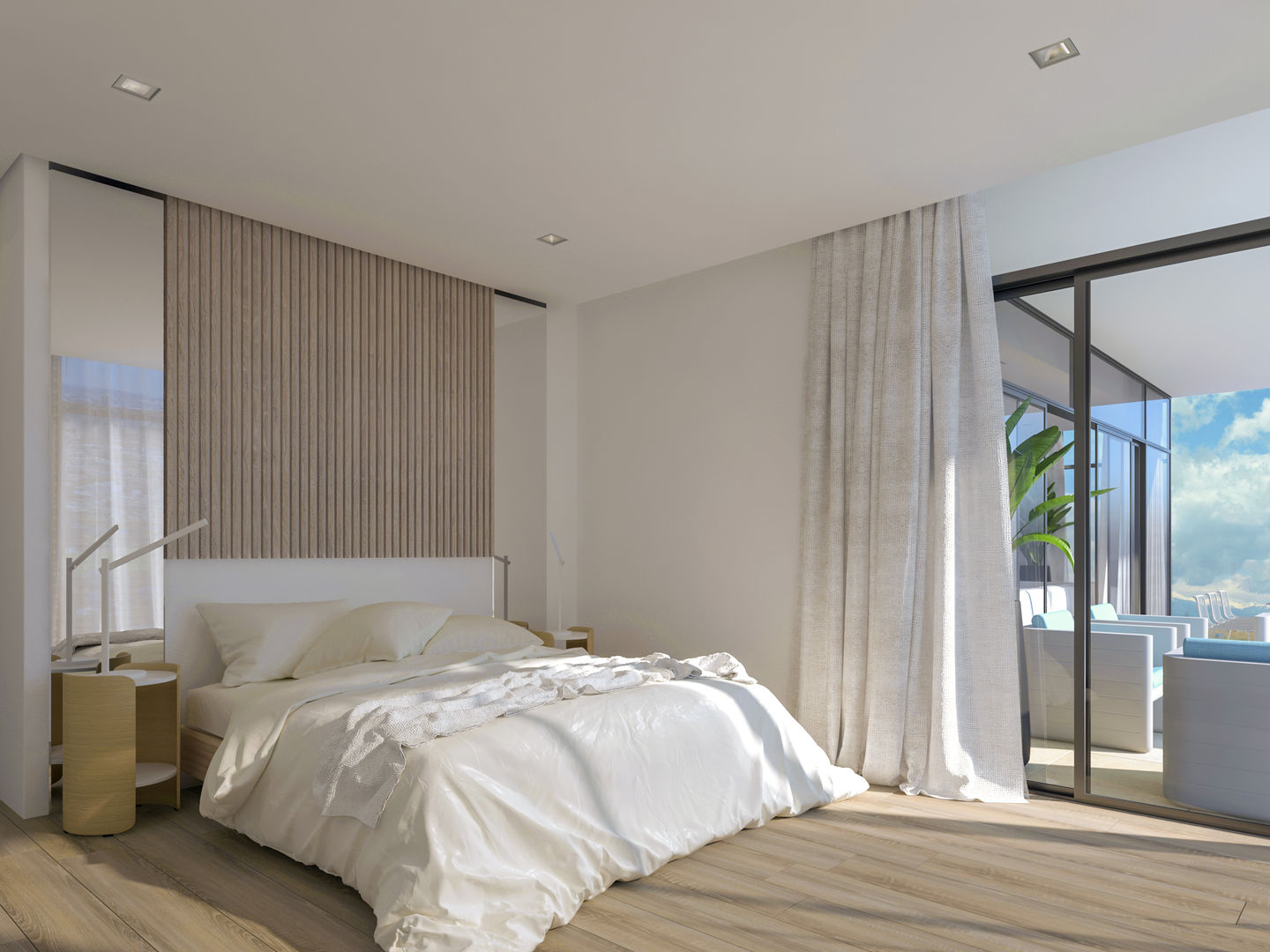 Tranquil Sleep Space Deborah Garth Interior Design International (Pty)Ltd Modern style bedroom