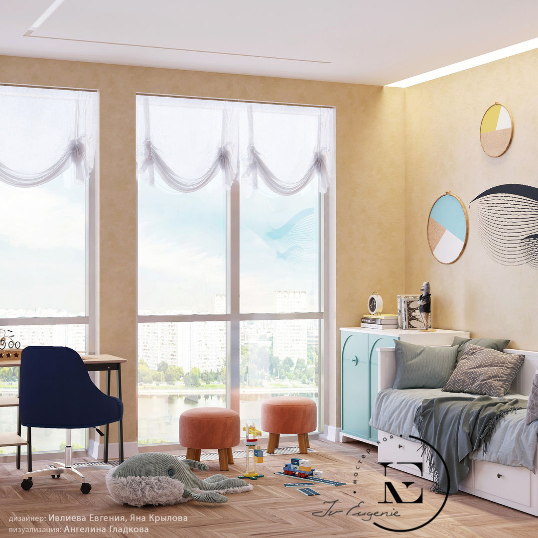 "Подводный мир" в московской квартире в стиле Soleray, IvE-Interior IvE-Interior Boys Bedroom