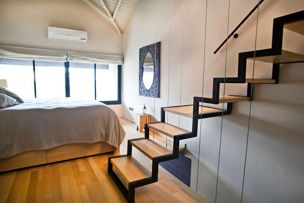 Reforma de un loft, Ba75 Atelier de Arquitectura Ba75 Atelier de Arquitectura Modern style bedroom