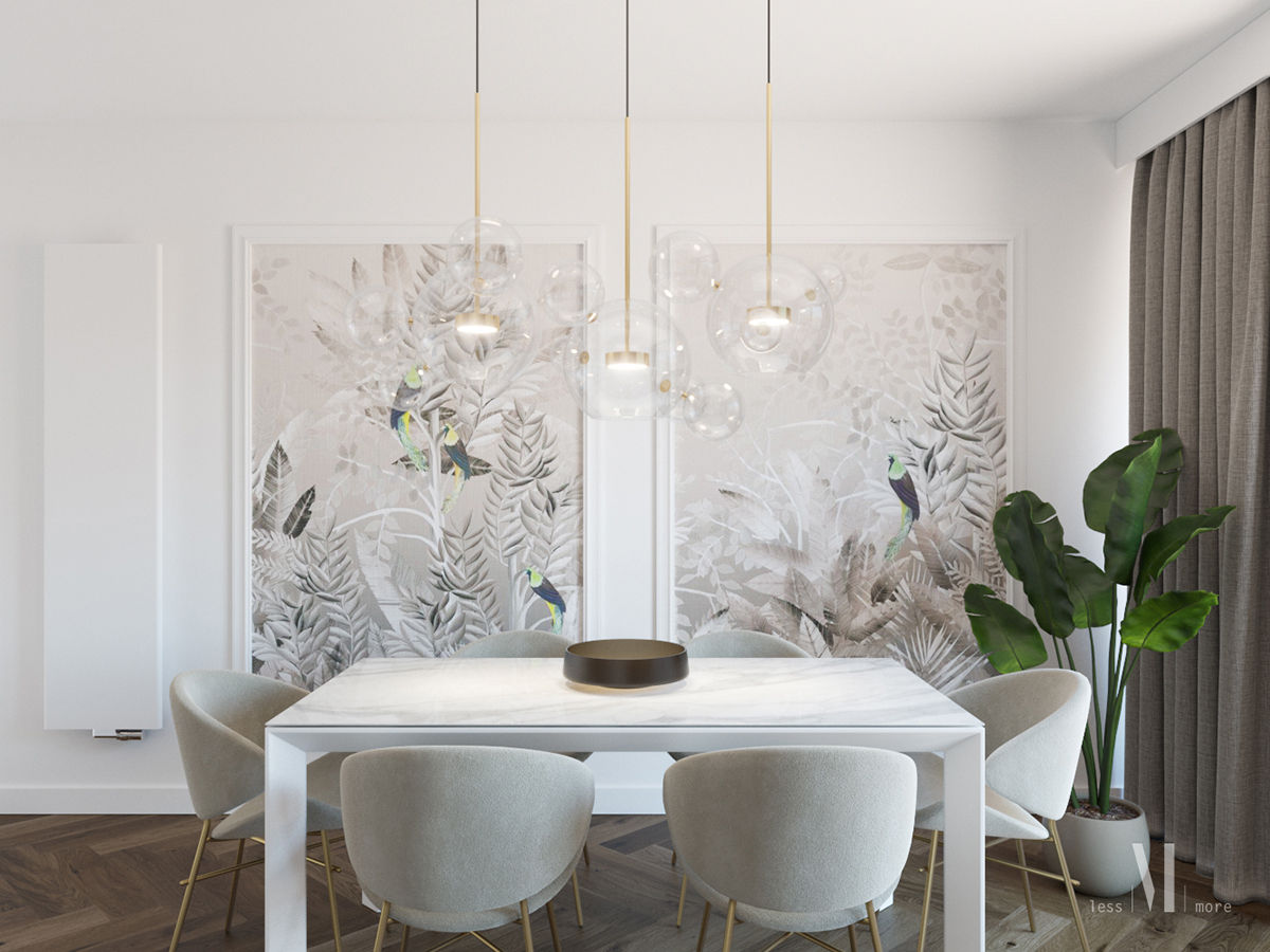 BIRDS OF PARADISE, Less More Studio Projektu Less More Studio Projektu Modern Dining Room