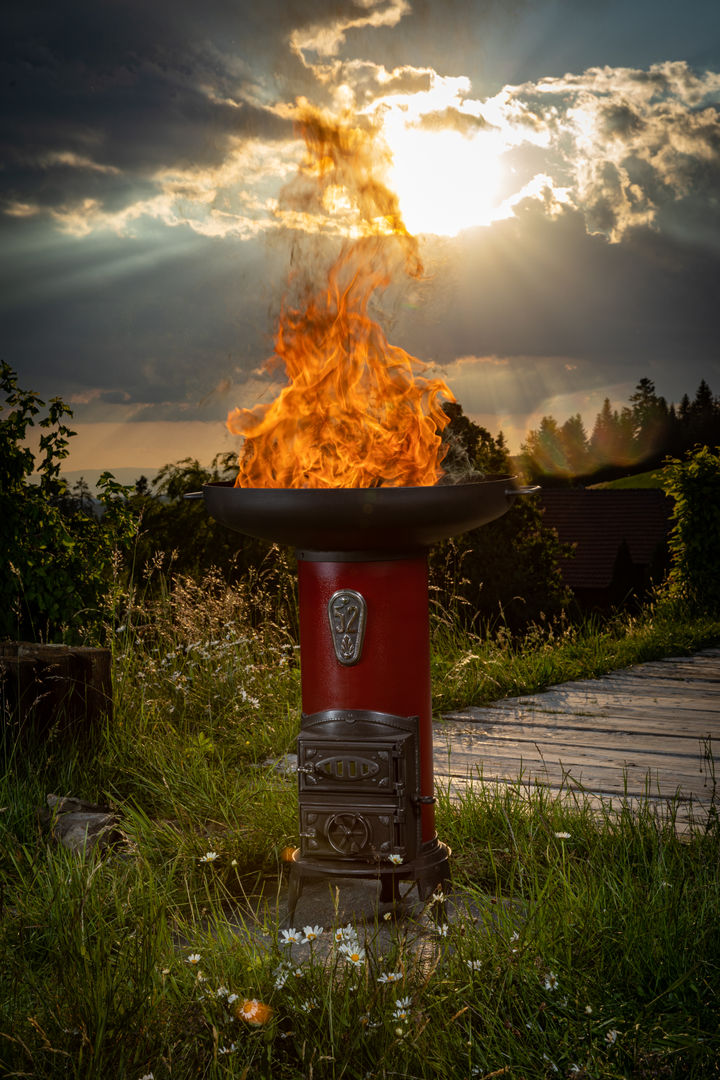 Vielseitige Outdoor-Feuerstellen für den Außenbereich, Perler Ofen GmbH Perler Ofen GmbH Rock Garden Metal