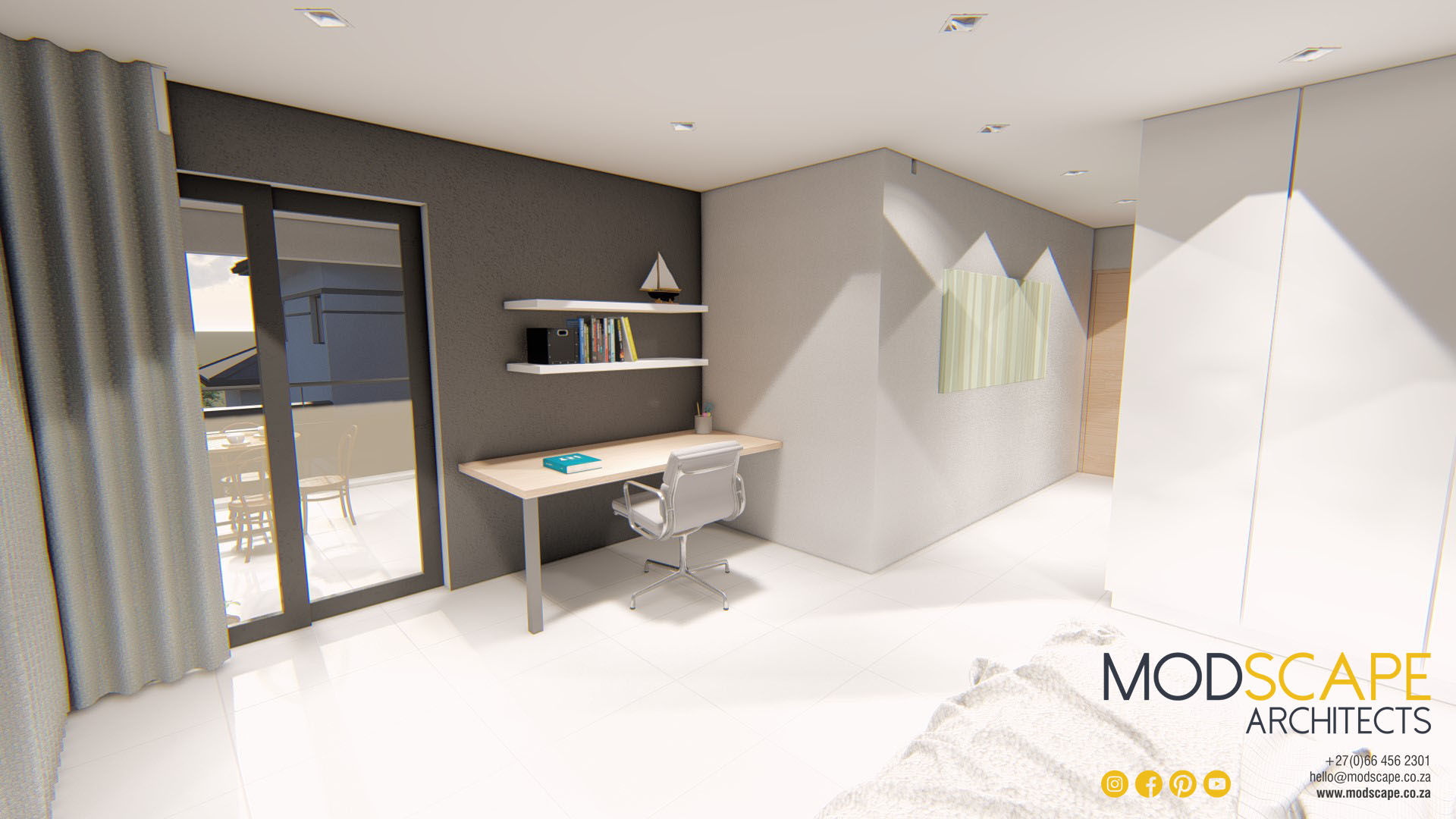 The new bedroom Modscape Architects Modern style bedroom