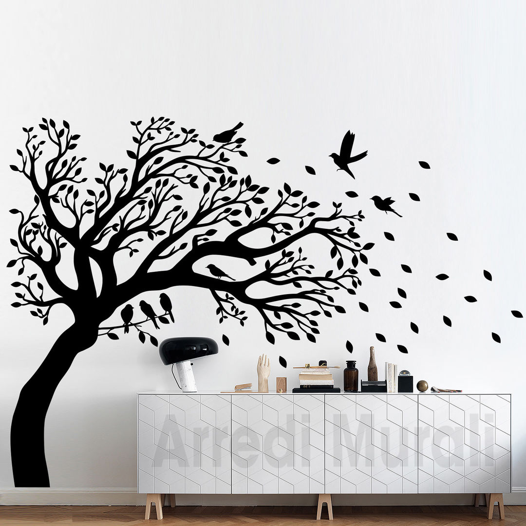 Adesivi murali con albero per decorazioni da parete di grande effetto Arredi Murali Case moderne adesivi murali alberi, decorazioni soggiorno, arredo soggiorno, decori da interni , disegni adesivi da muro, arredare le pareti, decorazioni murali,Accessori & Decorazioni