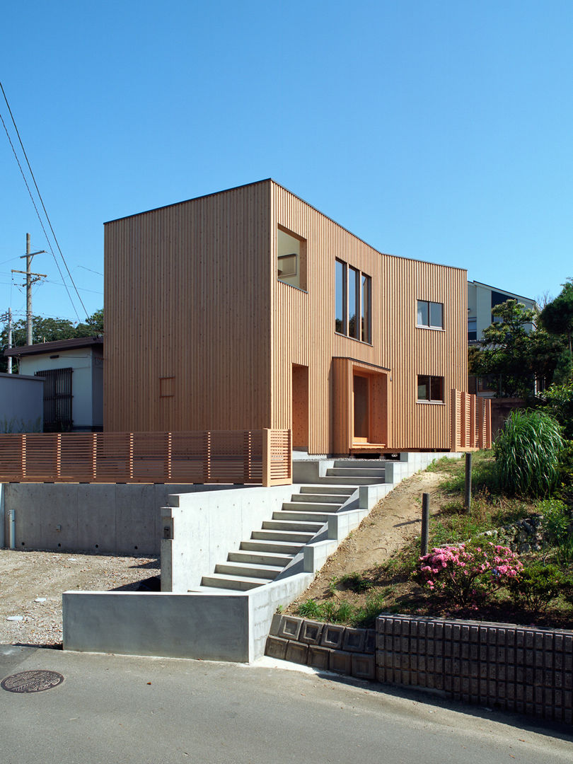 愛宕山の家, おかやま設計室.. おかやま設計室.. Wooden houses لکڑی Wood effect