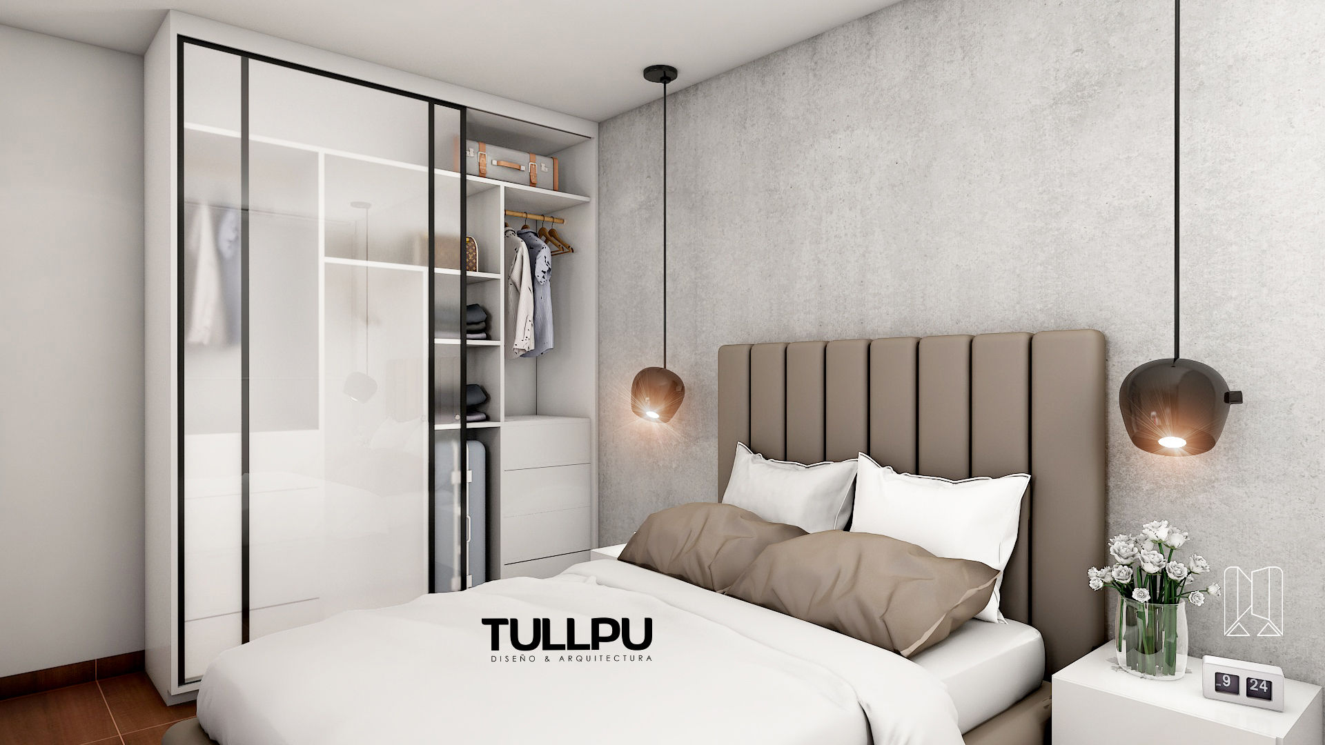 M&G Departamento Lima, Tullpu Diseño & Arquitectura Tullpu Diseño & Arquitectura Modern Bedroom