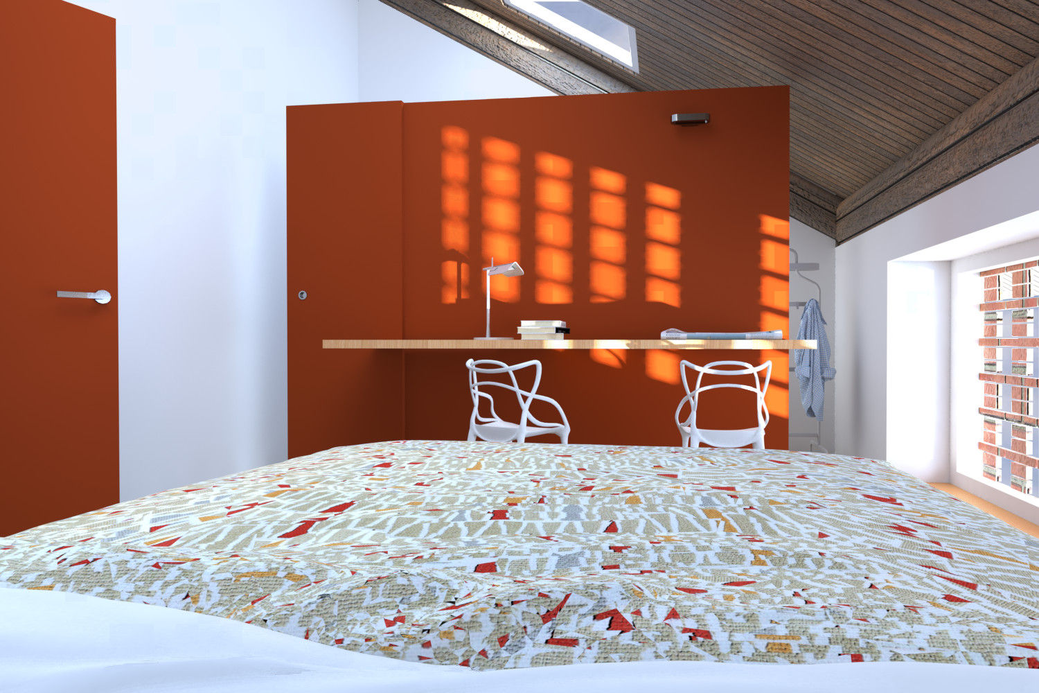 Abitare un vecchio fienile, annacarla secchi architetto annacarla secchi architetto Kamar Tidur Modern