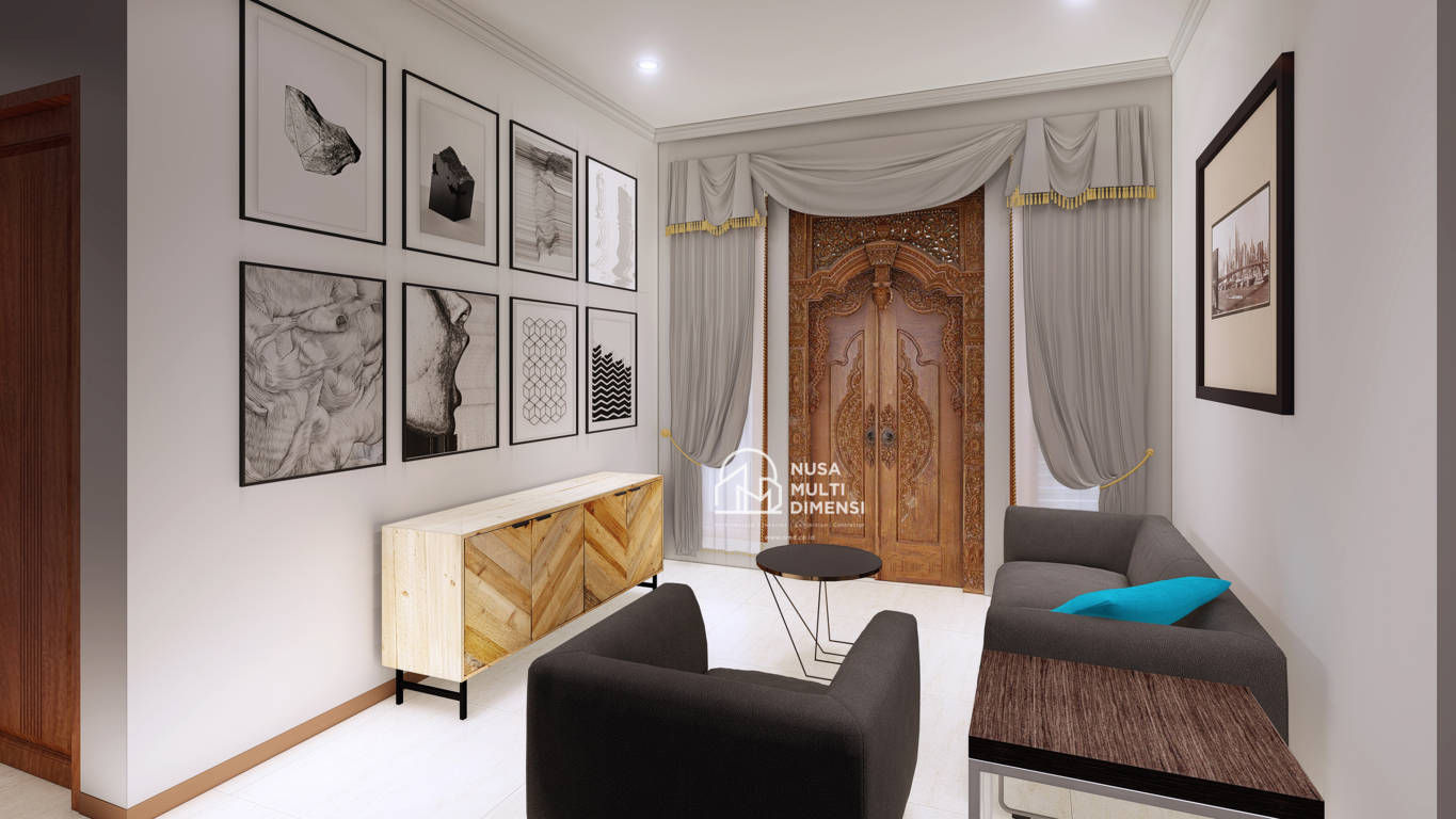Ruang Tamu PT NUSA MULTI DIMENSI Rumah tinggal Jasa Design Rumah Bogor