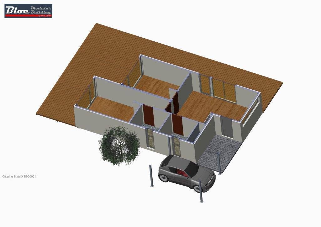 в современный. Автор – BLOC - Casas Modulares, Модерн