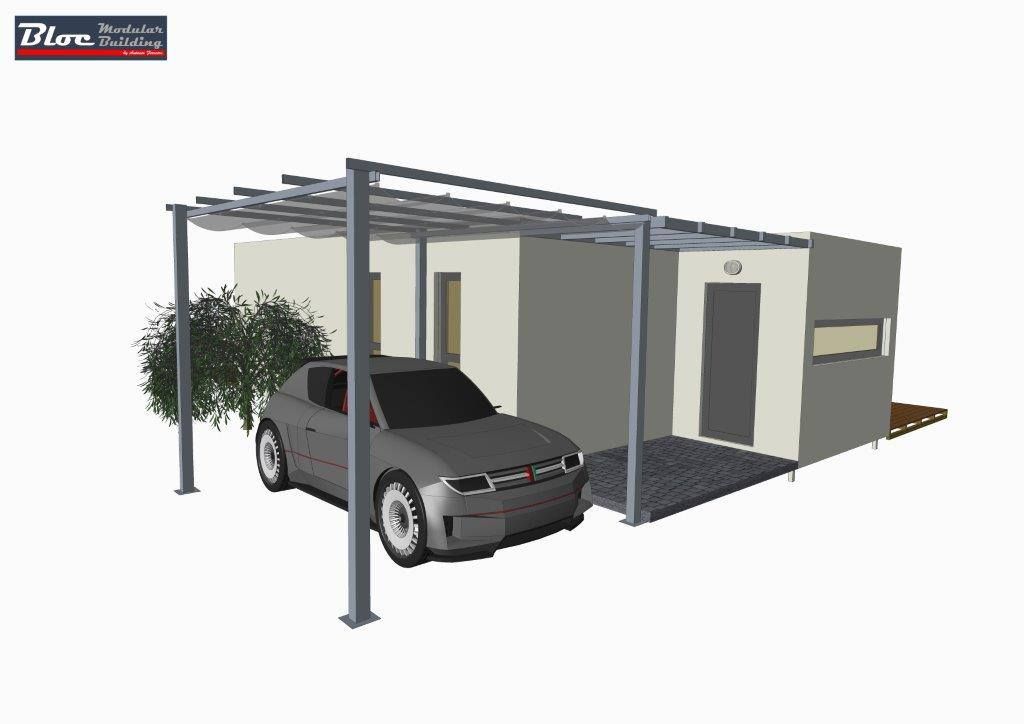 Casas modulares - Modelo BLOC Linea T2 - 54 m2, BLOC - Casas Modulares BLOC - Casas Modulares Small houses