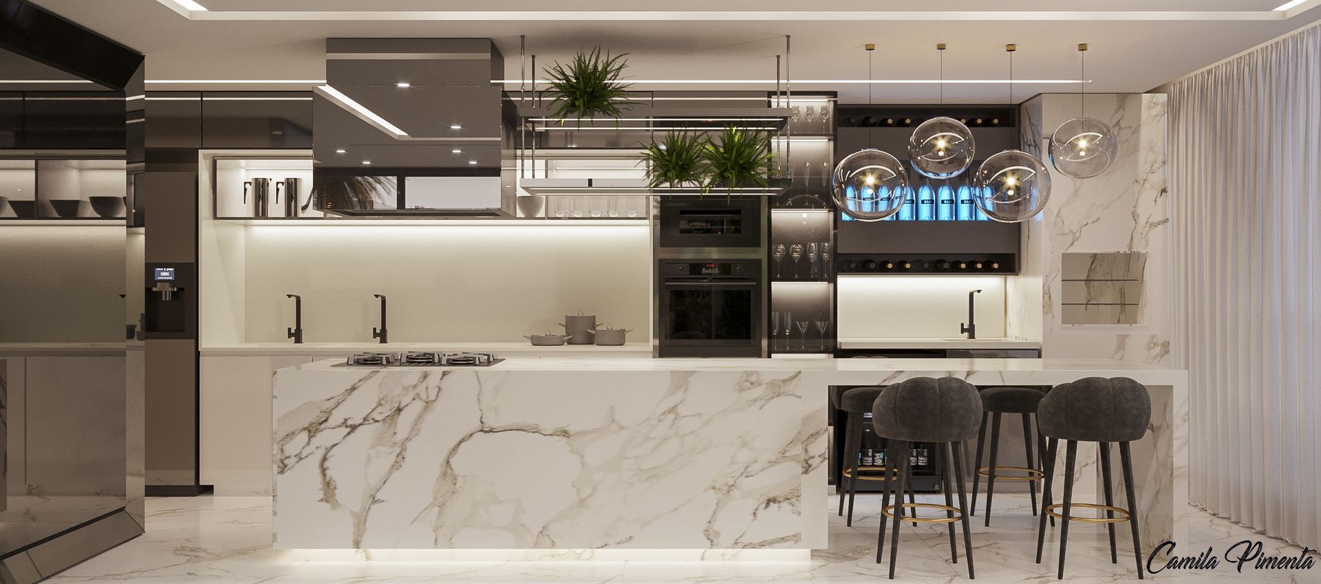 homify Kitchen units Marble