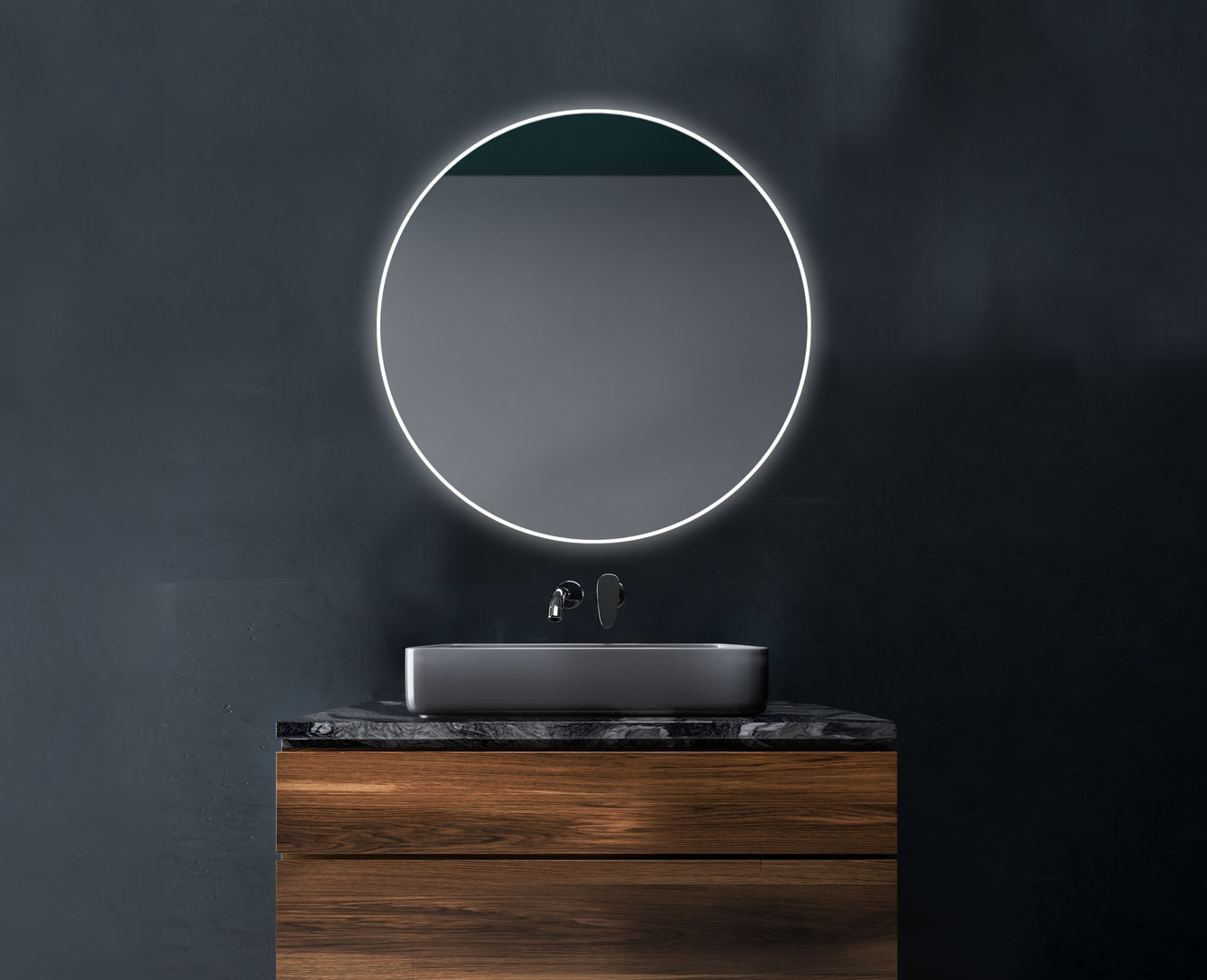 SIRO - LUZ LED PERIMETRAL, Xpertials SL Xpertials SL Modern bathroom Glass