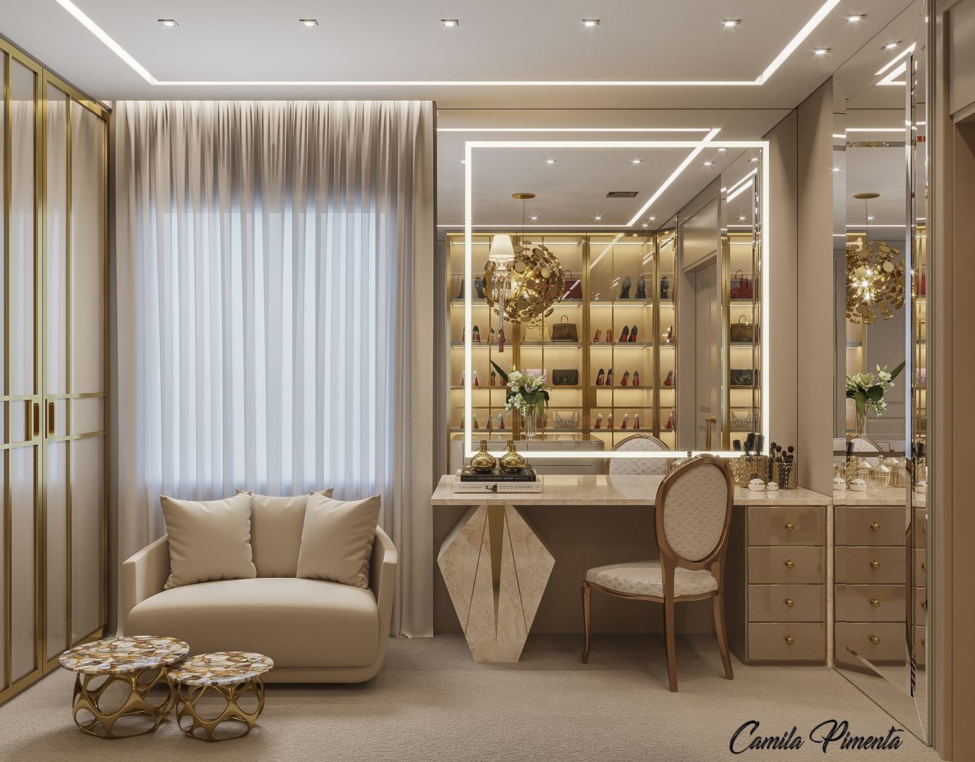 Projeto de Interiores de Closet em Residência de São Paulo | homify