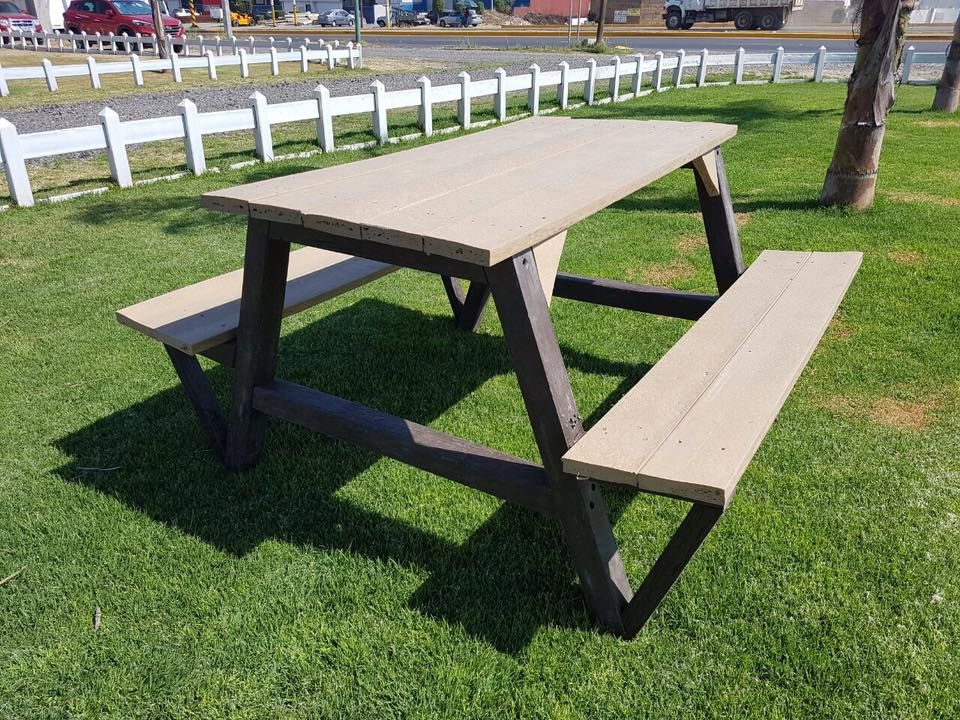 Banca para picnic Tek Products Monterrey Balcones y terrazas de estilo moderno Plástico Mobiliario