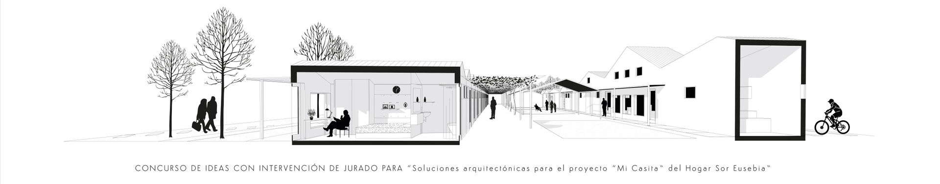 Concurso "Mi casita" A Coruña, Ana Cabo Ana Cabo Prefabricated Home Aluminium/Zinc