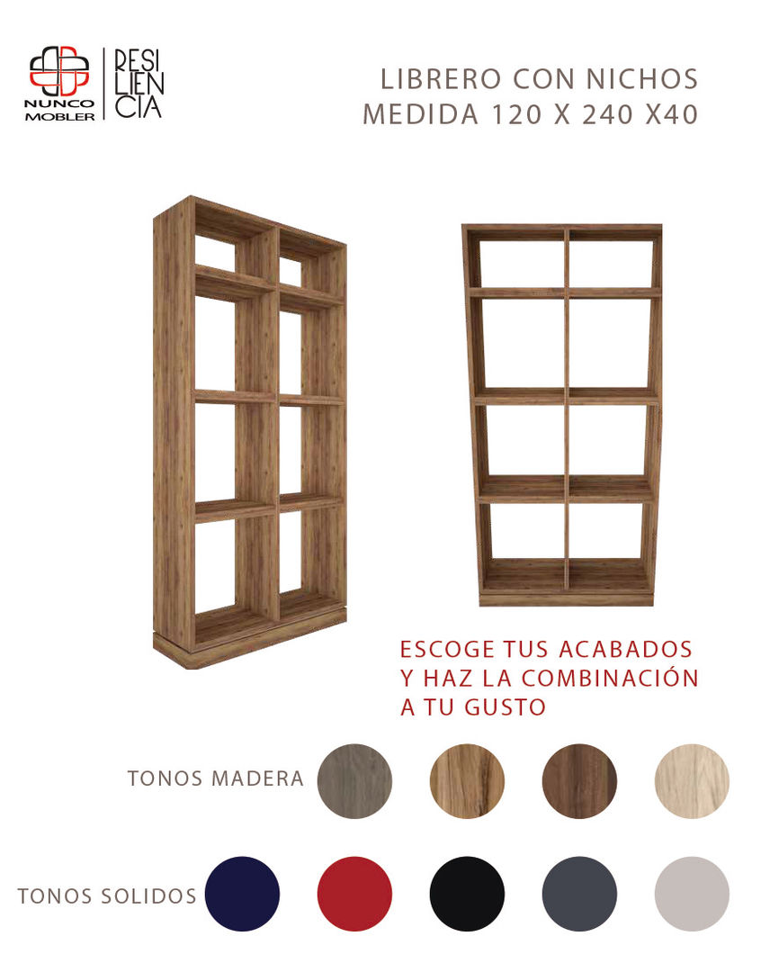 MUEBLES PARA CASA , Nunco Mobler Nunco Mobler 모던스타일 거실 마분지 선반