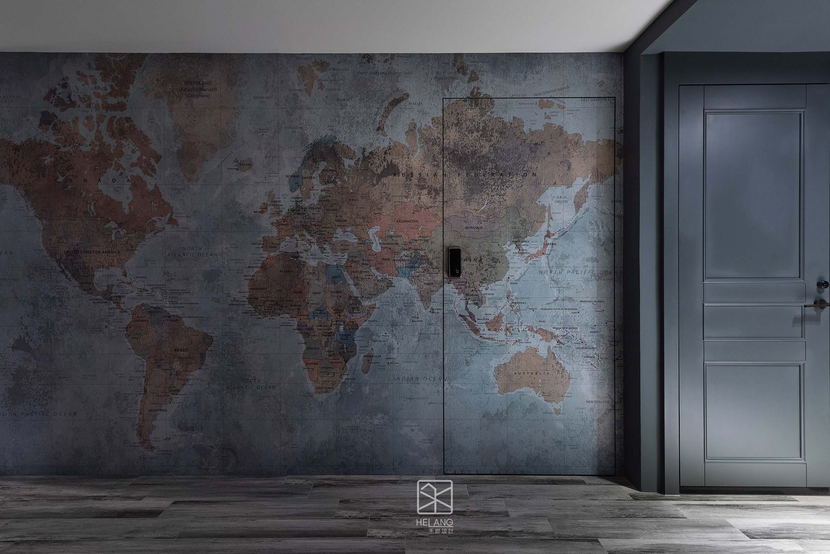 世界地圖壁紙 禾廊室內設計 Walls