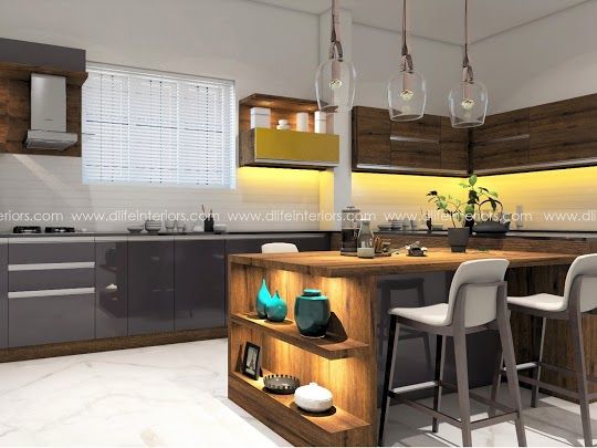 Island kitchen design by D'LIFE, DLIFE Home Interiors DLIFE Home Interiors Muebles de cocinas
