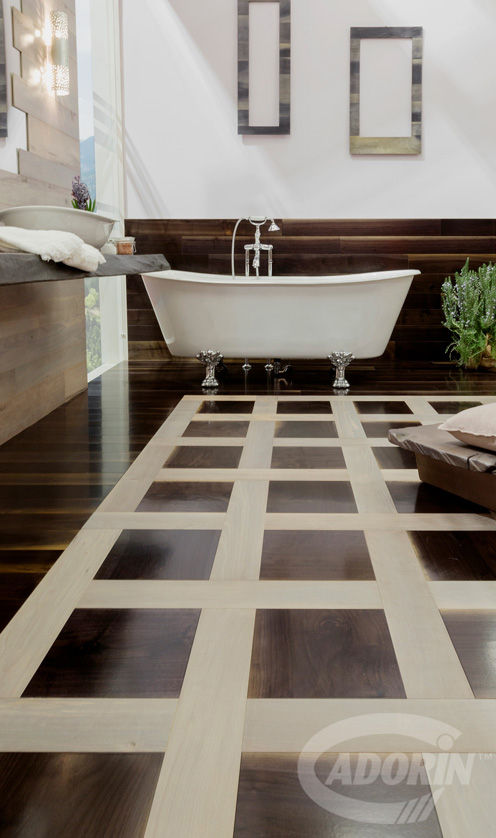 Pear & Walnut Cadorin Group Srl - Italian craftsmanship production Wood flooring and Coverings Salle de bain moderne