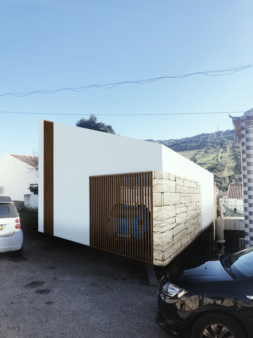 Casa da Adega l Cheleiros | Início de Construção, DR Arquitectos DR Arquitectos Maisons modernes