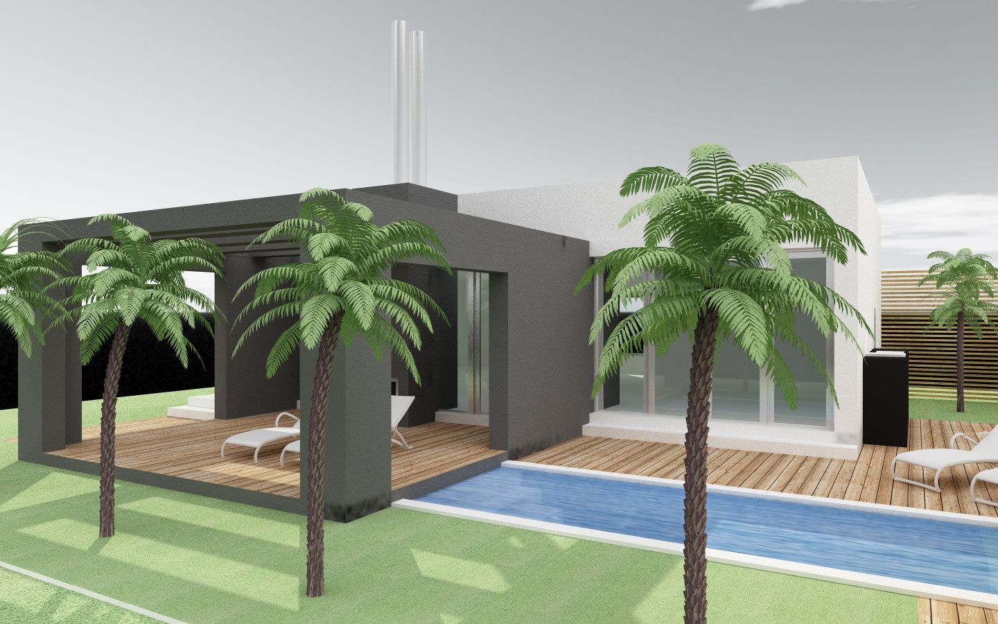 Villa's met zwembad, MEF Architect MEF Architect Villa Demirli Beton
